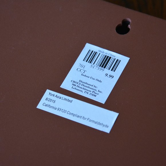 'Warning chocolate will make your clothes shrink' wall art (brown) - Picture 4 of 5